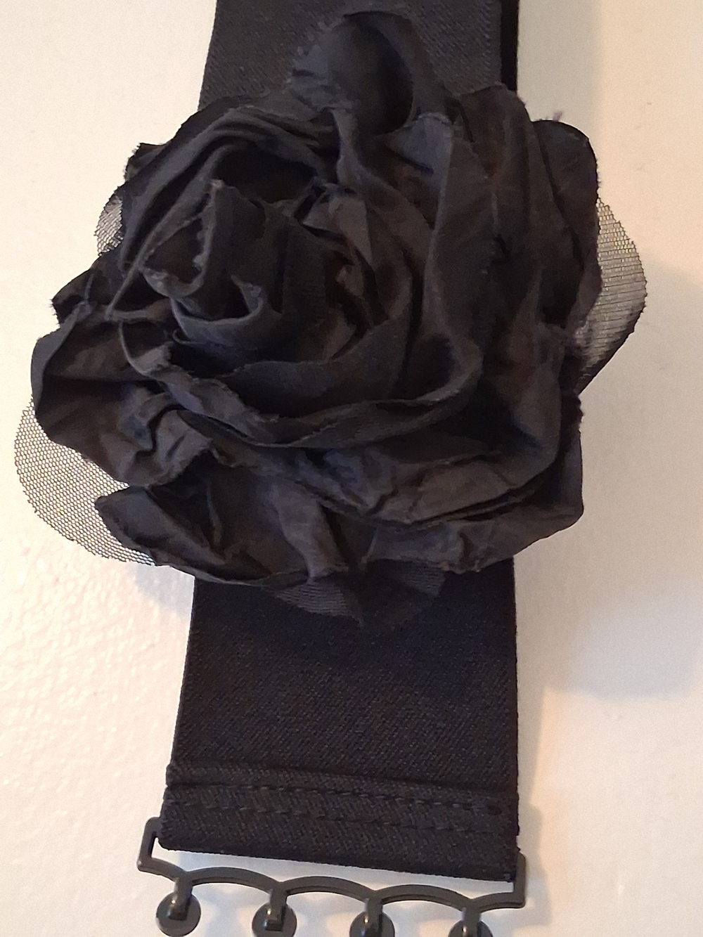 Black Floral Elastic Belt - Women Accessories